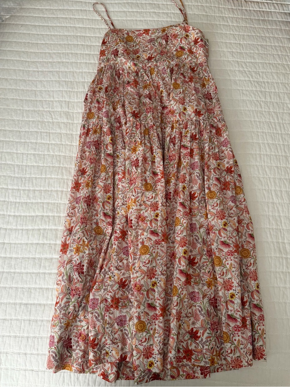 J. Crew Floral dress in Pink, Rust & Mustard